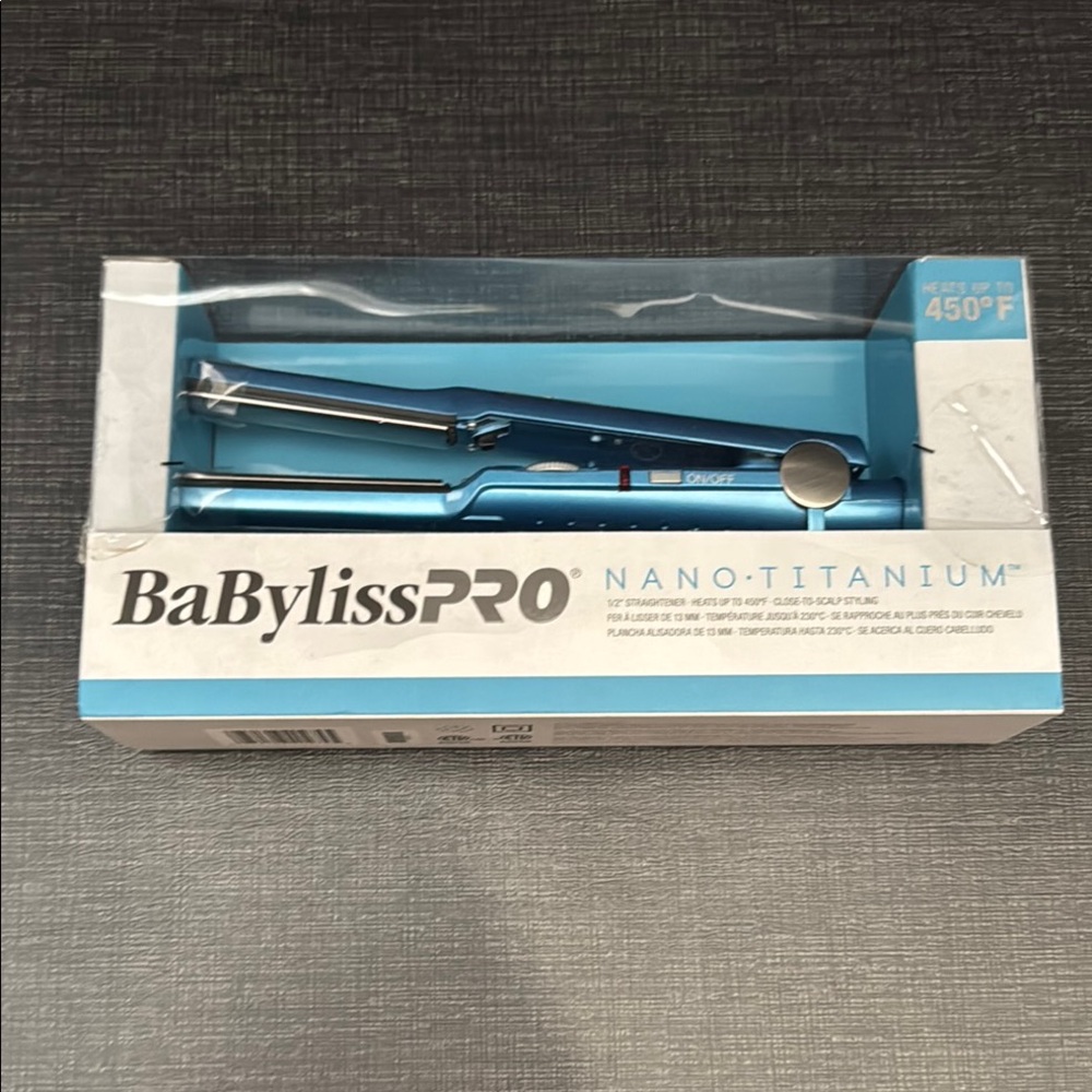 New BaBylissPRO Nano Titanium Flat Iron